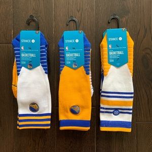 Stance NBA Golden State Warriors Socks Lrg 3-Pack